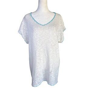 Fresh Produce Blue and White Swim Coverup